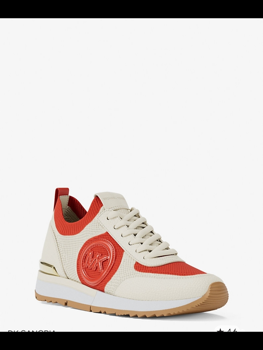 MICHAEL KORS Women’s Jenkins Two- Tone Stretch Knit Trainer